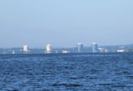 View of Barrie Waterfront from the Lake Simcoe Cottage For Rent