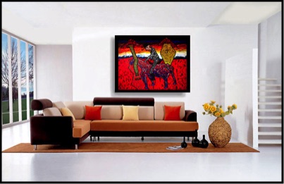 Zarum-Art-Painting-4 Nudes-Living-Room