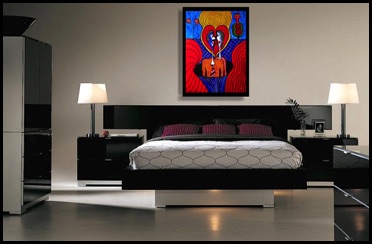 Zarum-Art-Painting-Falling-In-Love-Bedroom