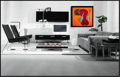 Zarum-Art-Painting-Shy-Woman-Living-Room