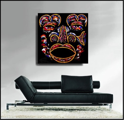 Zarum-Art-Painting-Mourning-FACES-Series-sofa