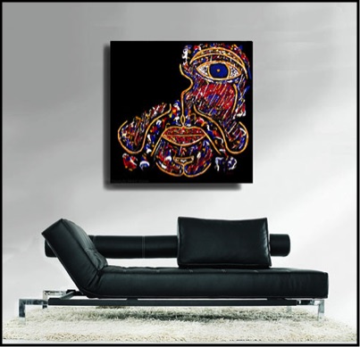 Zarum-Art-Painting-The-Phantom-FACES-Series-sofa