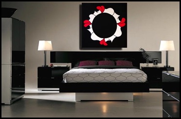 Zarum-Art-Painting-Circle-Of-Lips-Lip-Series-Bedroom