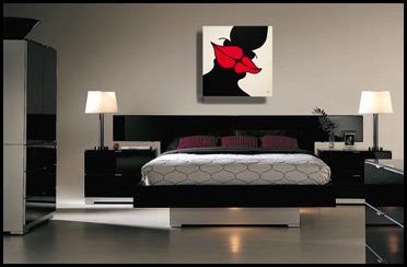 Zarum-Art-Painting-3 lips-Lip-Series-bedroom